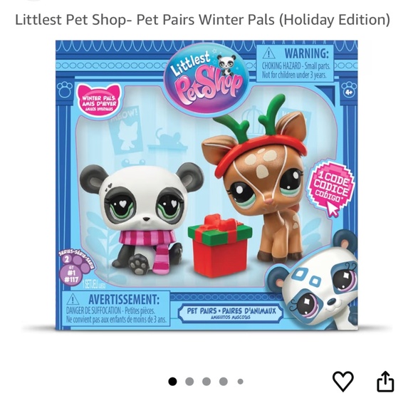Littlest Pet Shop- Pet Pairs 🐼🦌🎁Winter Pals (Holiday Edition) - Picture 11 of 13